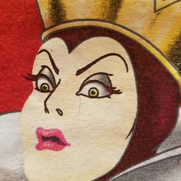 VINTAGE Y2K SNOW WHITE EVIL QUEEN A DISNEY CLASSIC- WOMENS 26/28 RED - Picture 9 of 13